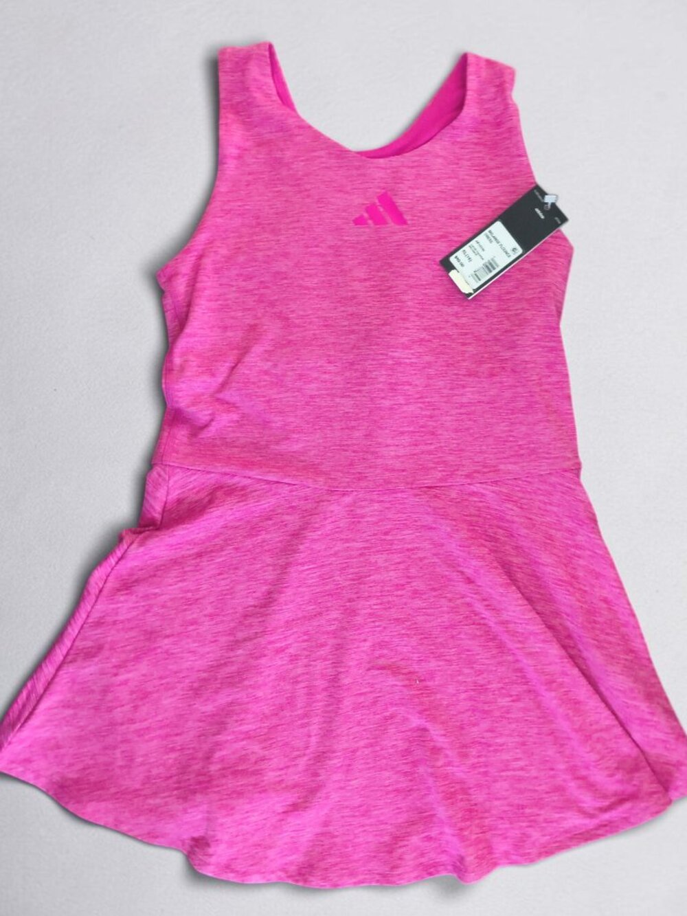 Adidas Girls Size XL/16 Performance Activewear Dress with Built-In Bra & Shorts